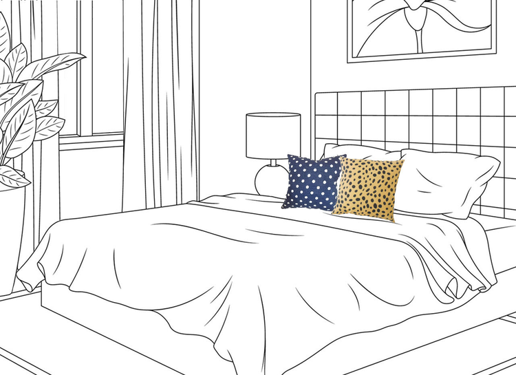 Polka Dot Throw Pillows