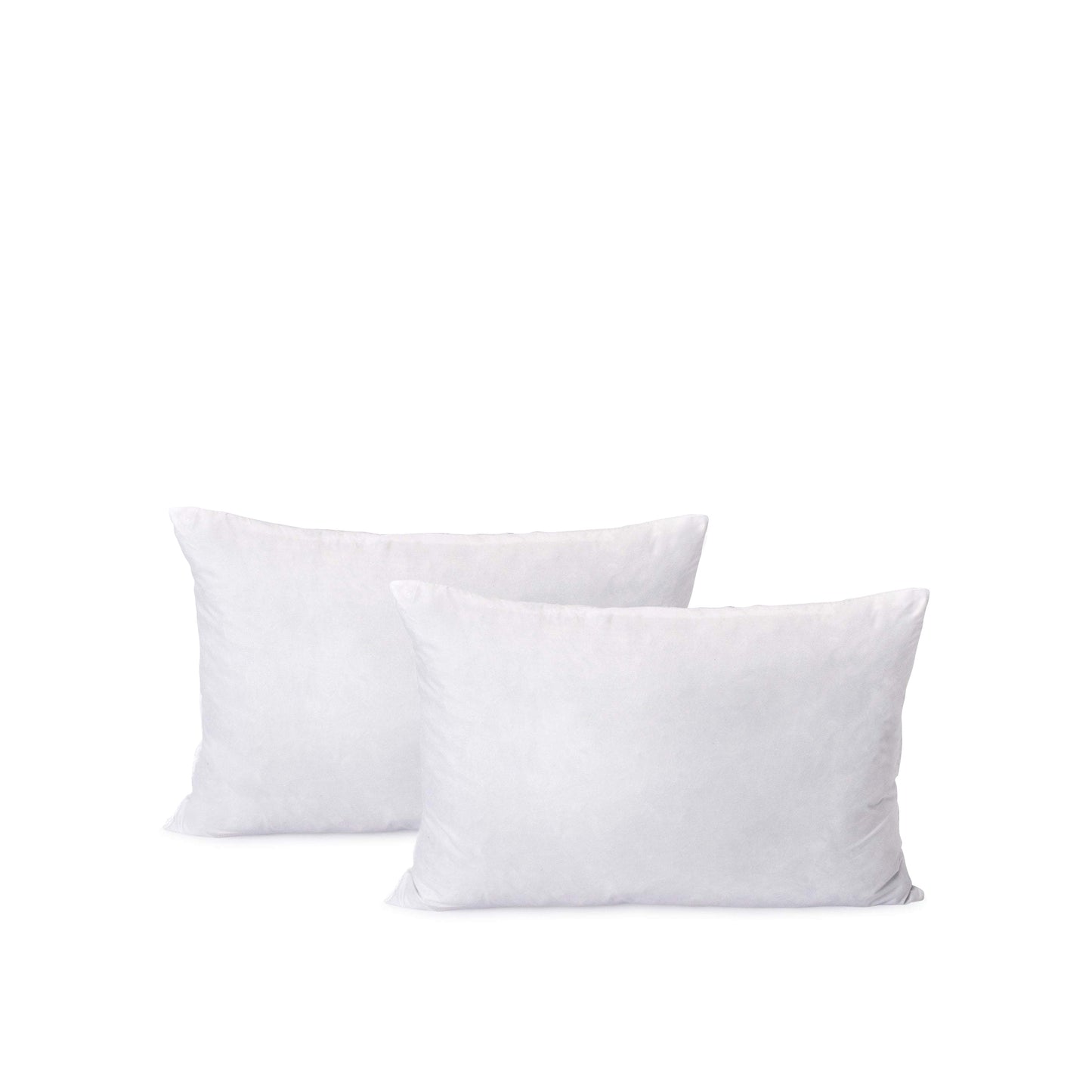 Cloth & Stitch Throw Pillow Inserts: Down Alternative | 12 x 18 Down Alternative Lumbar Pillow Insert - 2 Pack