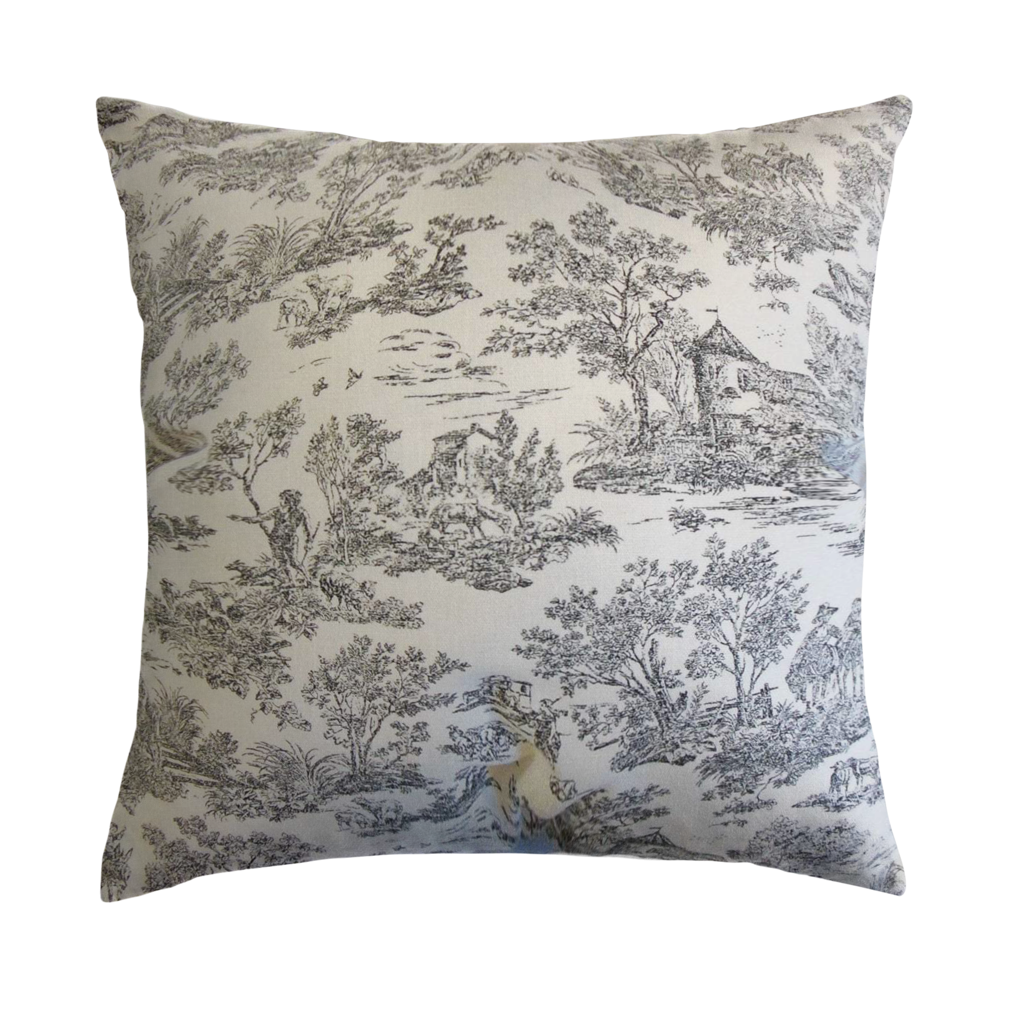 Classic Toile Throw Pillow