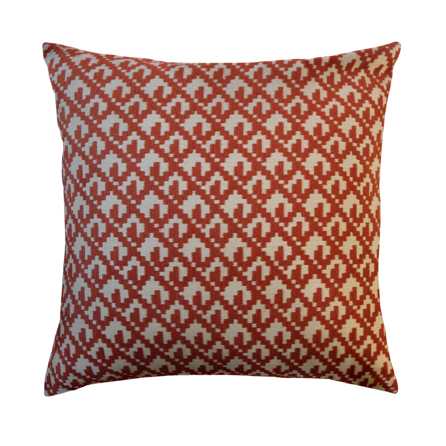 Czech Throw Pillow Cover - Cloth & Stitch - red and cream crewel embroidery cushion cover