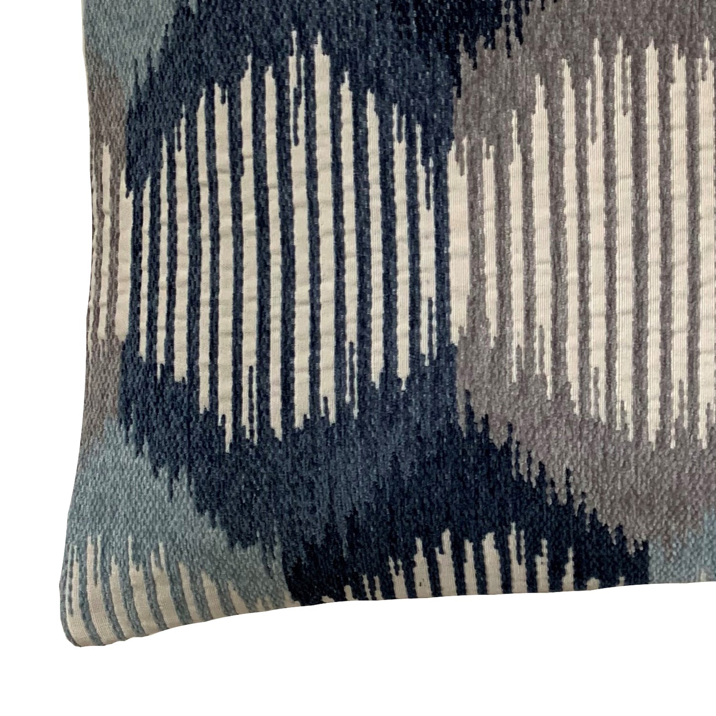 Blue Geometric Throw Pillow Cover