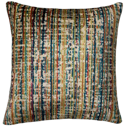 Amalia Burnout Striped Throw Pillow