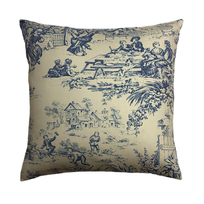 Blue Windermere Throw Pillow Cover