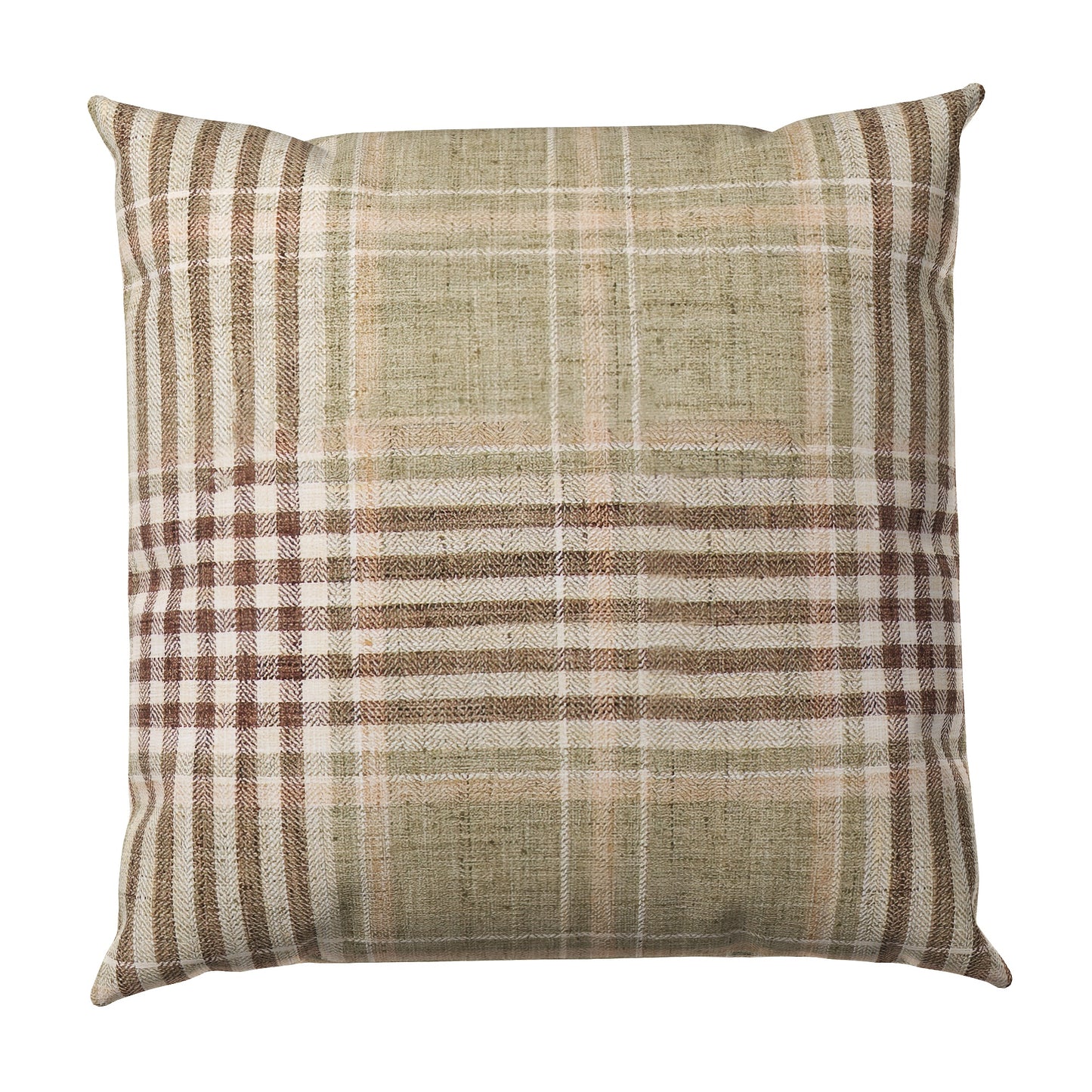 Heritage Grid Plaid Throw Pillow Cover