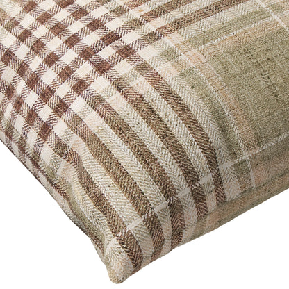 Heritage Grid Plaid Throw Pillow Cover