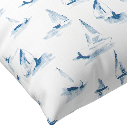 Regatta Sketch Throw Pillow Cover