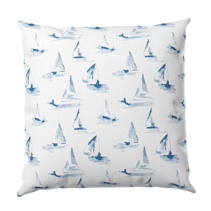 Regatta Sketch Throw Pillow Cover