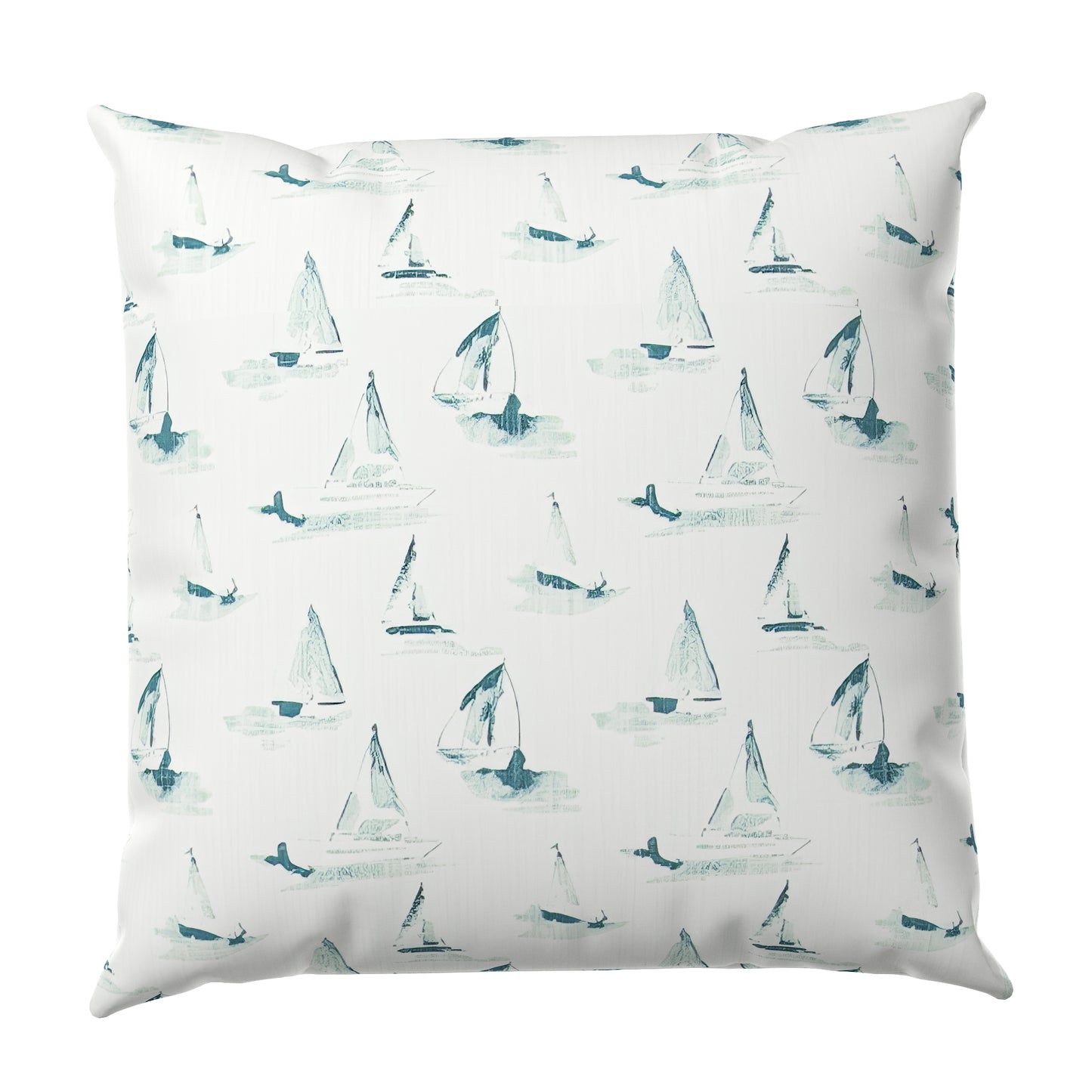 Regatta Sketch Throw Pillow Cover