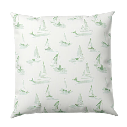 Regatta Sketch Throw Pillow Cover