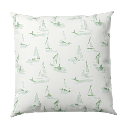 Regatta Sketch Throw Pillow Cover