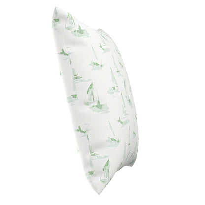 Regatta Sketch Throw Pillow Cover