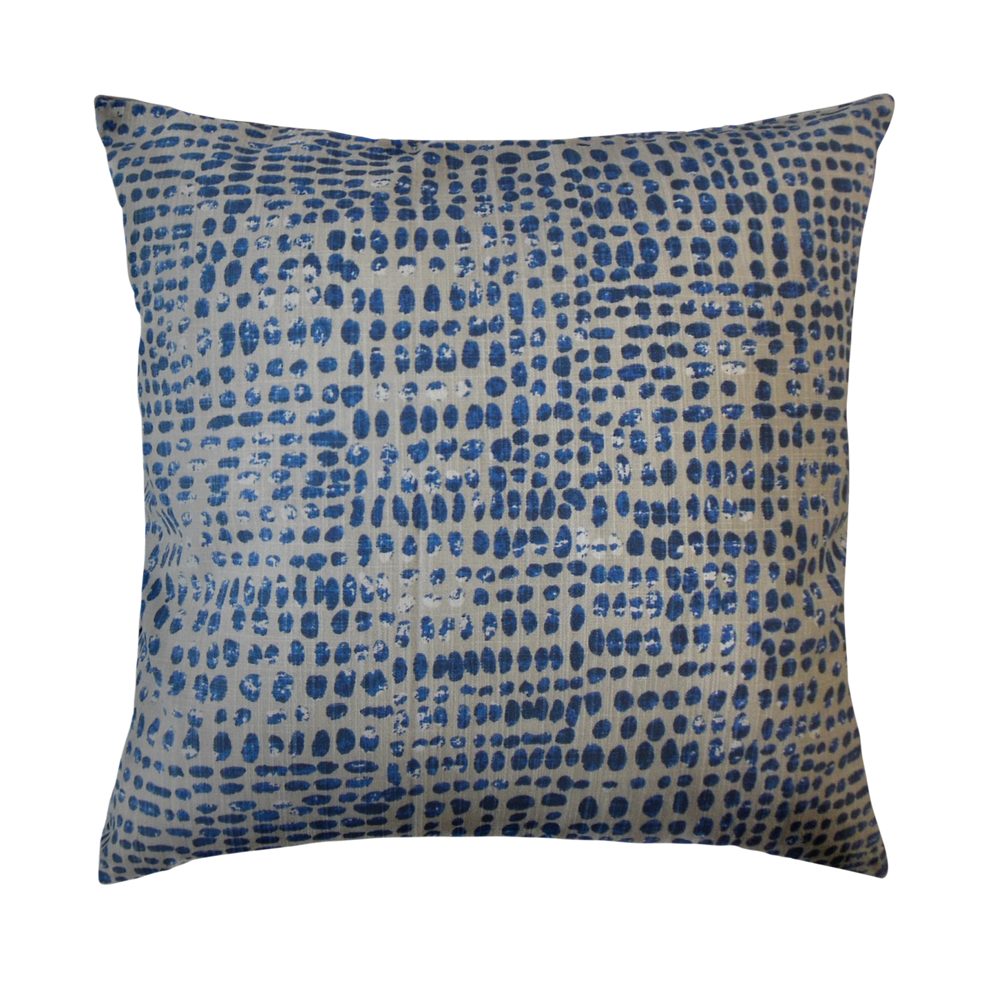 Bates Throw Pillow Cover - Cloth & Stitch - abstract polka dot blue and grey cushion cover