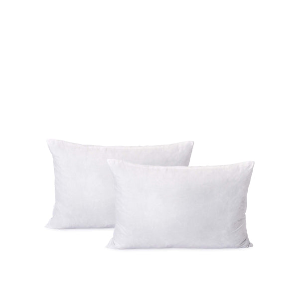 Cloth & Stitch Throw Pillow Inserts: Down Alternative | 12 x 18 Down Alternative Lumbar Pillow Insert - 2 Pack