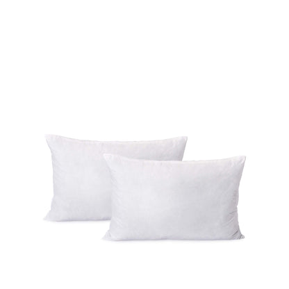Cloth & Stitch Throw Pillow Inserts: Down Alternative | 12 x 18 Down Alternative Lumbar Pillow Insert - 2 Pack