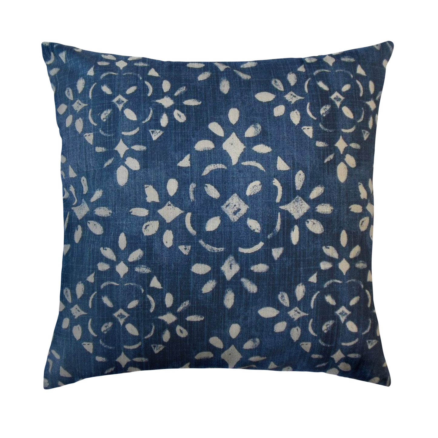 Carr Throw Pillow Cover - Cloth & Stitch - ikat blue and white cushion cover