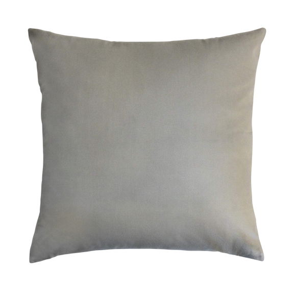 Crow Throw Pillow Cover - Cloth & Stitch - solid grey velvet cushion cover