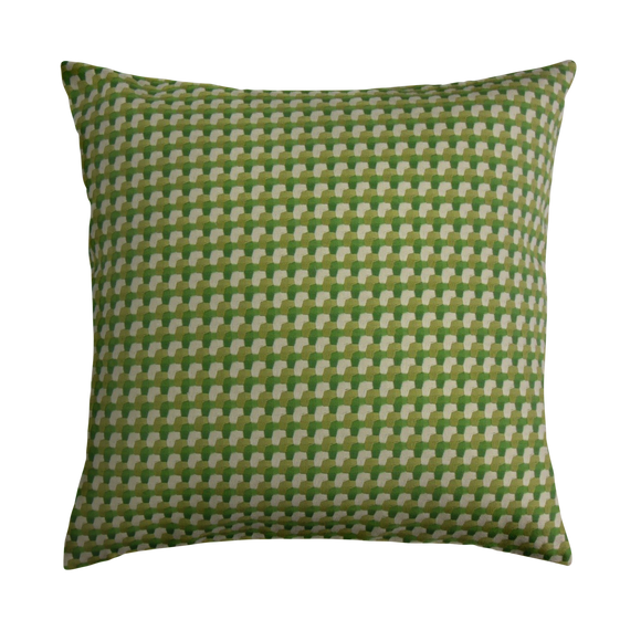 Harley Throw Pillow Cover - Cloth & Stitch - green and cream geometric cushion cover