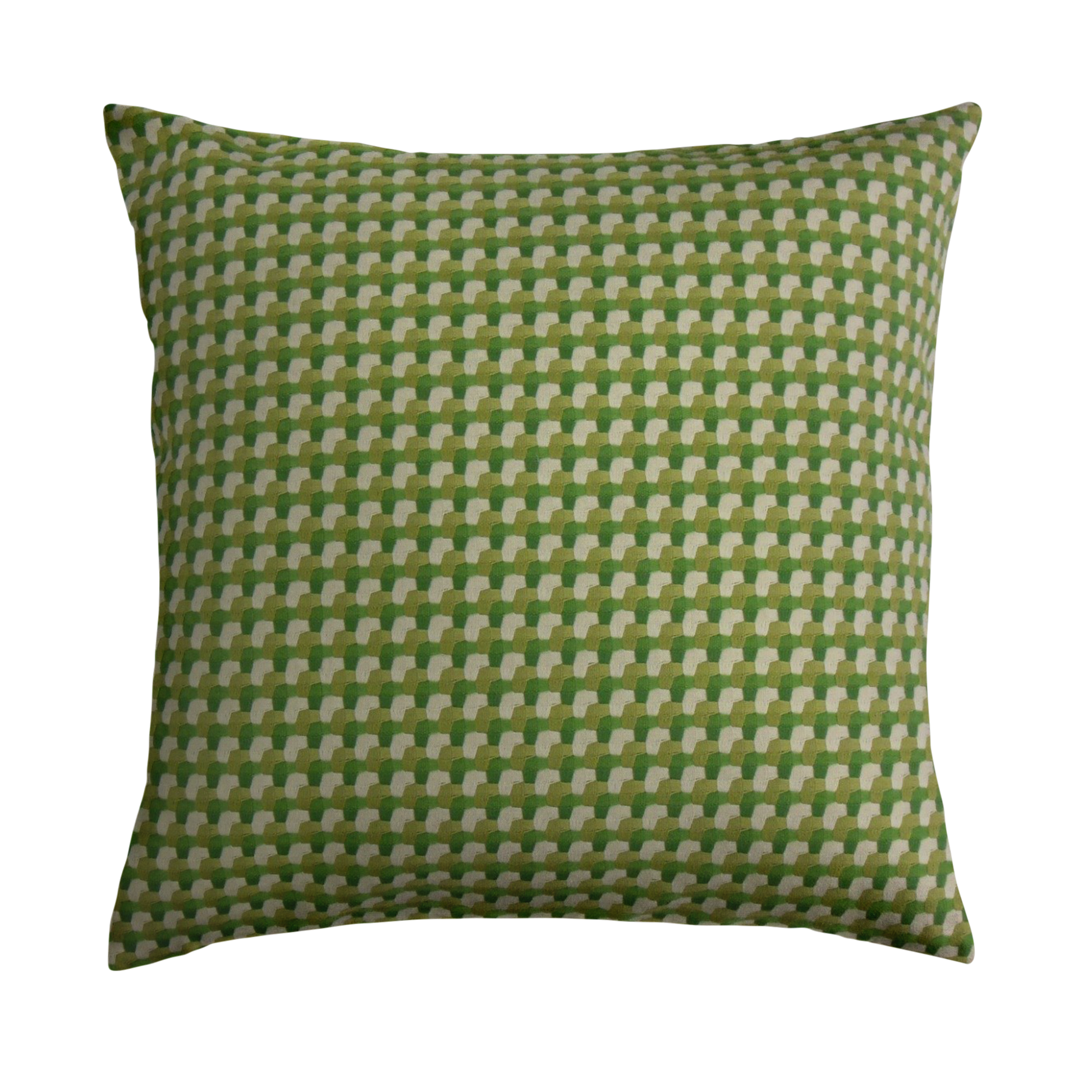 Harley Throw Pillow Cover - Cloth & Stitch - green and cream geometric cushion cover