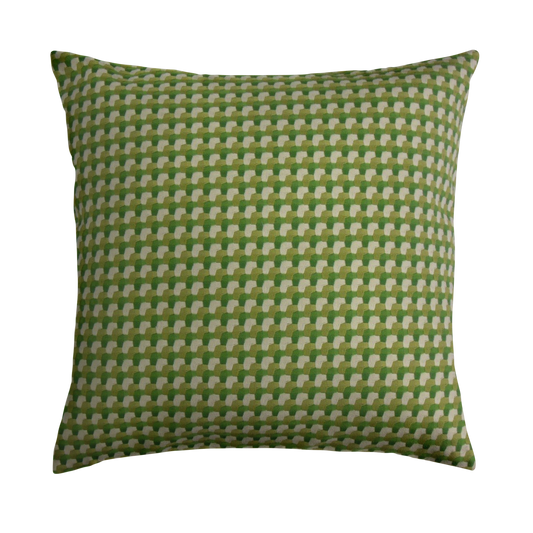 Harley Throw Pillow Cover - Cloth & Stitch - green and cream geometric cushion cover