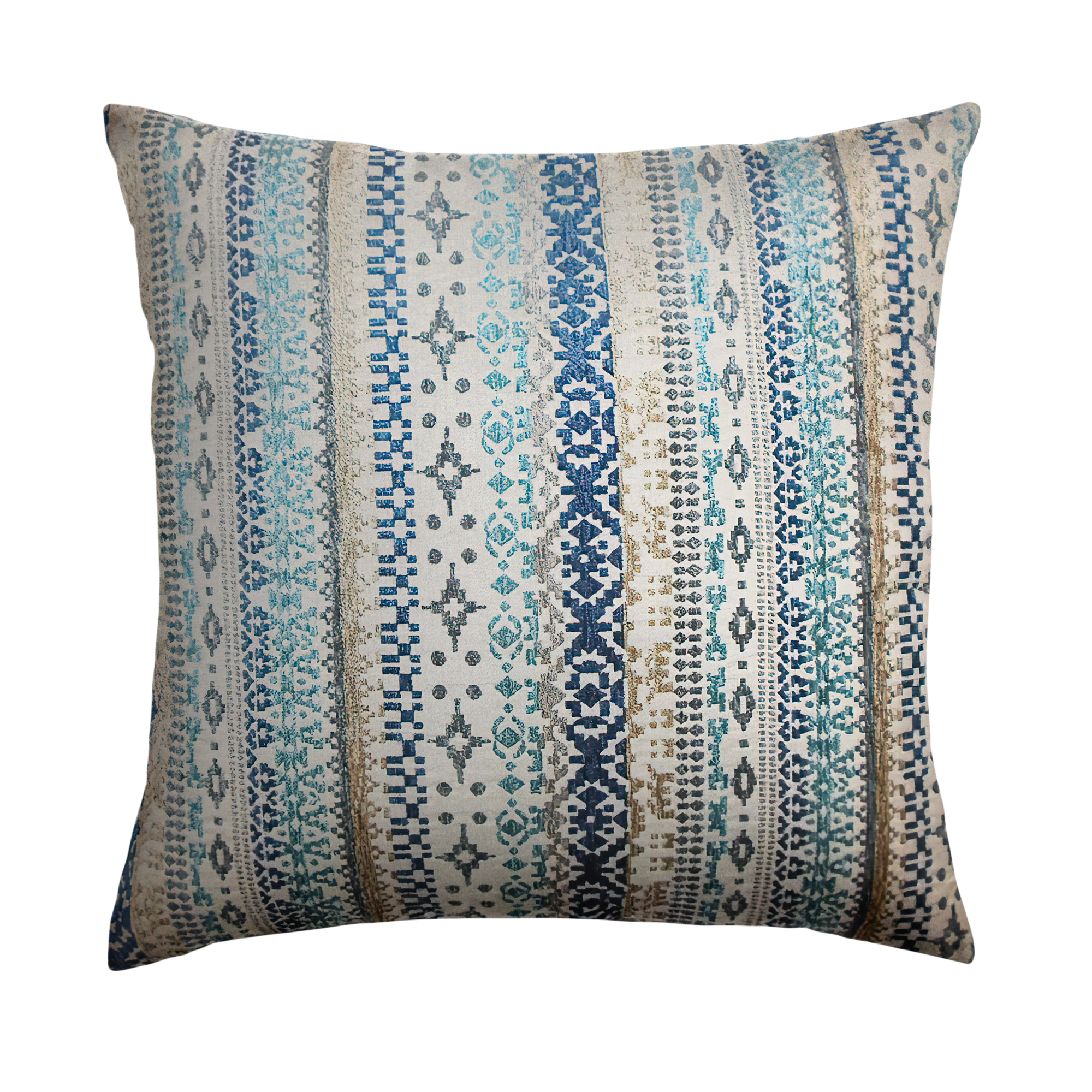 Teal and cream sales cushions