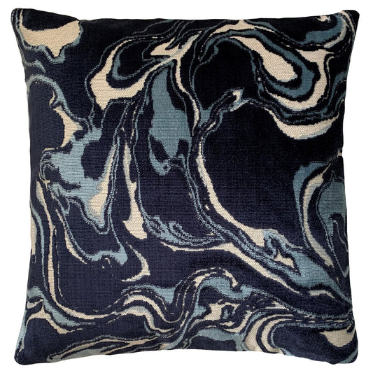 Basha Marble Burnout Throw Pillow