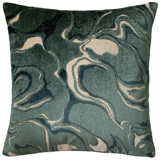 Delja Marble Burnout Throw Pillow