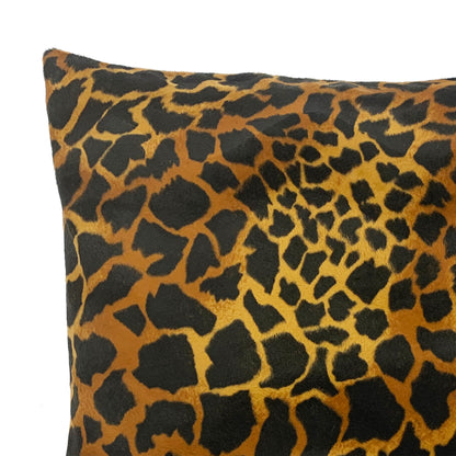 Giraffe Faux Fur Throw Pillow Cover