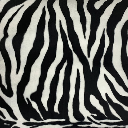 Zebra Faux Fur Throw Pillow Cover