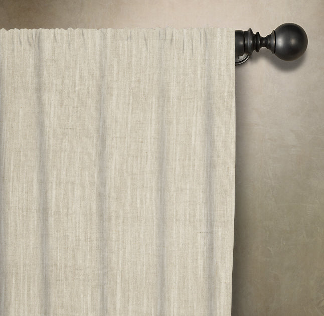 Solid Linen Window Panel