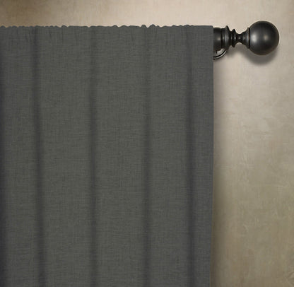 Solid Linen Window Panel