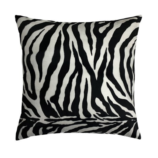 Zebra Faux Fur Throw Pillow Cover